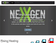 Tablet Screenshot of nexgenenergy.net